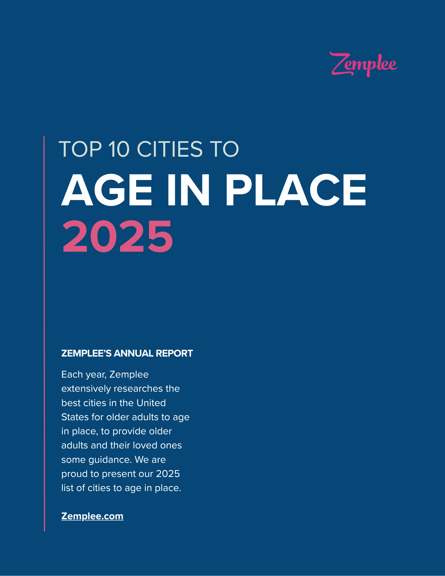 Top Cities to Age in Place 2025 by Zemplee