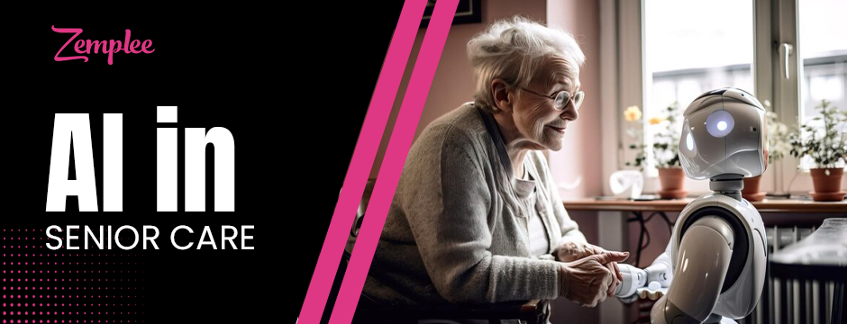 AI in senior care for smart monitoring, safety, and well-being.